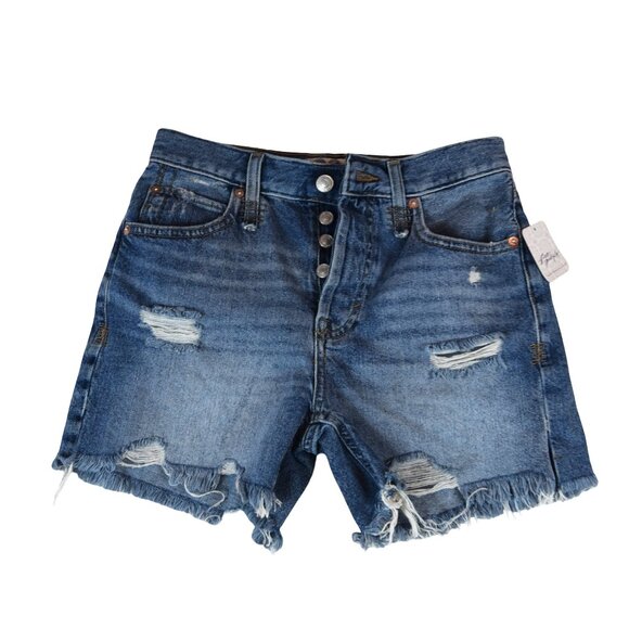 We The Free Distressed Cutoff Shorts Y2K Grunge Festival Denim NWT 23 - Picture 1 of 10